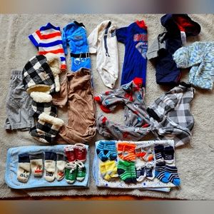 New born baby boy clothing lot
